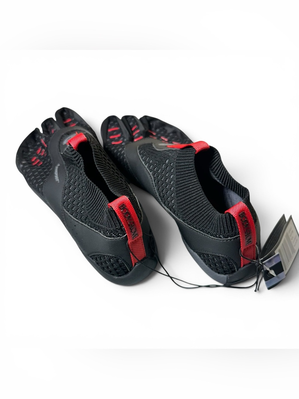 Body Glove 3T Barefoot Gauntlet Water Shoes Mens, Black/Red Hydro Knit - Picture 5 of 16